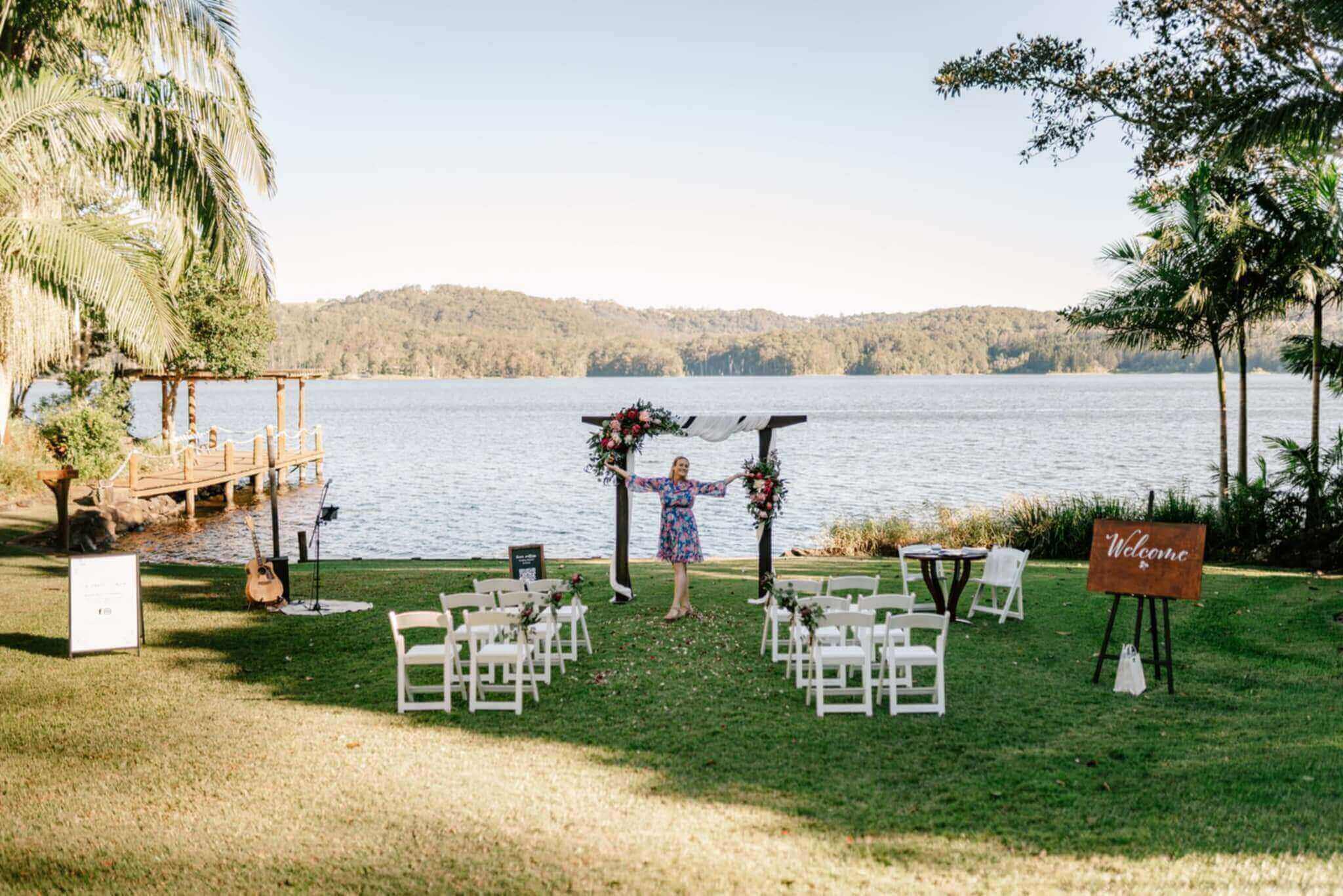 Sunshine Coast Celebrant at Secrets on the lake